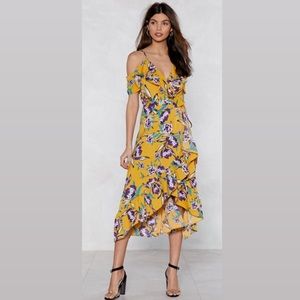 NWT Nasty Gal Easy Come Wrap Dress